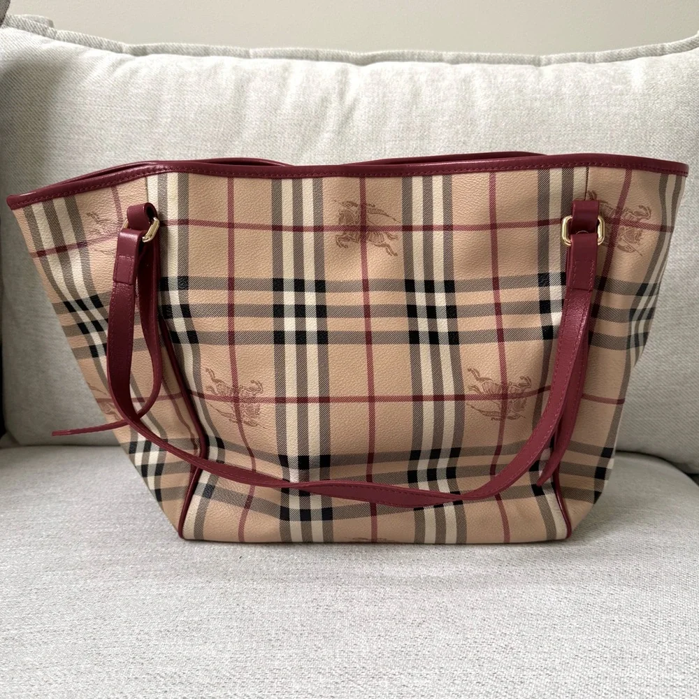 Burberry Haymarket Check Tote - Picture 6 of 12